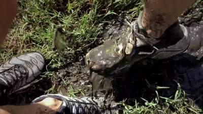 wet-in-public-fountain-and-muddy-sneaker